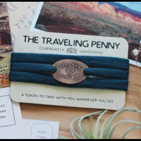 Stay Wild Desert Child Pressed Penny Wrap Bracelet - Picture 2 of 2